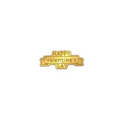 Happy Valentine’s Day Acrylic Coins Charms, Size – 2 inches~, Color – Gold Mirror, Pack of 5 pcs