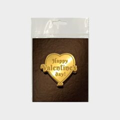 Happy Valentine’s Day Acrylic Coins Charms, Size – 2 inches~, Color – Gold Mirror, Pack of 5 pcs