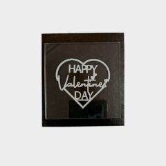 Happy Valentine’s Day Stamp, Size – 3 inches~