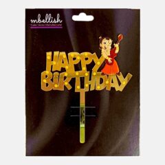 Happy Birthday Acrylic Cake Topper Chotta Bheem, Size – Medium