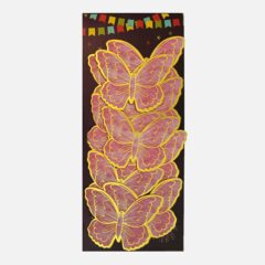 Pink Butterflies with Gold Foil – Pack of 10