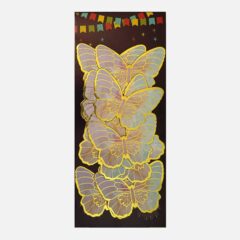 Rainbow Butterflies with Gold Foil – Pack of 10