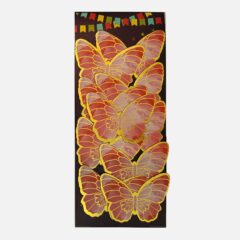 Red Butterflies with Gold Foil – Pack of 10