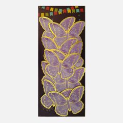 Purple Butterflies with Gold Foil – Pack of 10