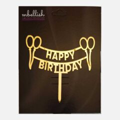 Happy Birthday Acrylic Cake Topper, Size – Medium