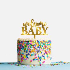 Welcome Baby Acrylic Cake Topper, Size – Medium