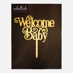 Welcome Baby Acrylic Cake Topper, Size – Medium