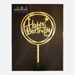 Happy Birthday Acrylic Cake Topper Frame, Size – Medium