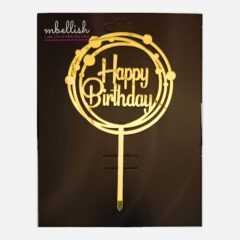 Happy Birthday Acrylic Cake Topper Frame, Size – Medium