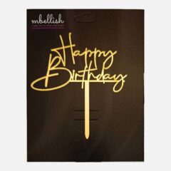 Happy Birthday Acrylic Cake Topper, Size – Medium