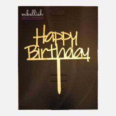 Happy Birthday Acrylic Cake Topper, Size – Medium