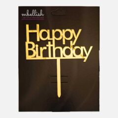 Happy Birthday Acrylic Cake Topper, Size – Medium