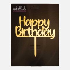 Happy Birthday Acrylic Cake Topper, Size – Medium