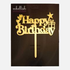 Happy Birthday Acrylic Cake Topper, Size – Medium