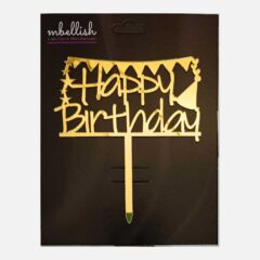 Happy Birthday Acrylic Cake Topper, Size – Medium