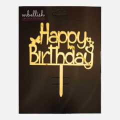 Happy Birthday Acrylic Cake Topper, Size – Medium