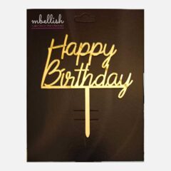 Happy Birthday Acrylic Cake Topper, Size – Medium