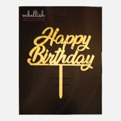 Happy Birthday Acrylic Cake Topper, Size – Medium