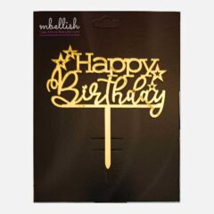 Happy Birthday Acrylic Cake Topper, Size – Medium