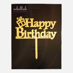 Happy Birthday Acrylic Cake Topper, Size – Medium