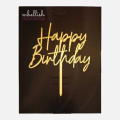 Happy Birthday Acrylic Cake Topper, Size – Medium