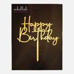 Happy Birthday Acrylic Cake Topper, Size – Medium