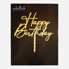 Happy Birthday Acrylic Cake Topper, Size – Medium