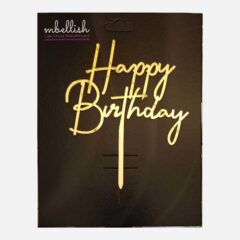 Happy Birthday Acrylic Cake Topper, Size – Medium