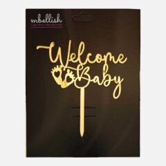 Welcome Baby Acrylic Cake Topper, Size – Medium