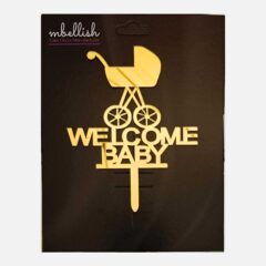 Welcome Baby Acrylic Cake Topper,Size – Medium