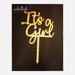 It’s a Girl Arcrylic Cake Topper, Size – Medium