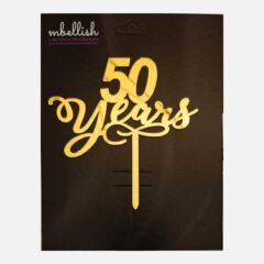 50 years Arcrylic Cake Topper, Size – Medium