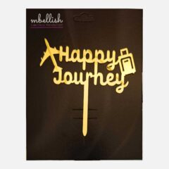 Happy Journey Acrylic Cake Topper, Size – Medium