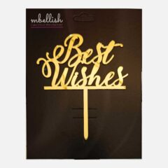 Best Wishes Arcrylic Cake Topper, Size – Medium