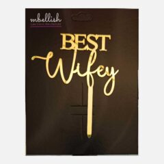 Best Wifey Arcrylic Cake Topper, Size – Medium