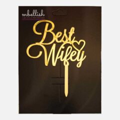 Best Wifey Arcrylic Cake Topper, Size – Medium