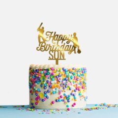 Happy Birthday Son Acrylic Cake Topper, Size – Medium