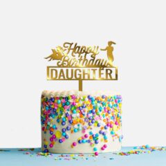 Happy Birthday Daughter Acrylic Cake Topper, Size – Medium