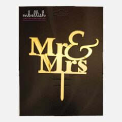 MR & MRS Arcrylic Cake Topper, Size – Medium