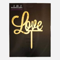 Love Arcrylic Cake Topper, Size – Medium