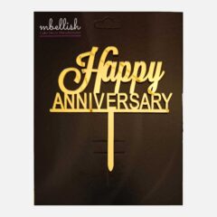 Happy Anniversary Arcrylic Cake Topper, Size – Medium