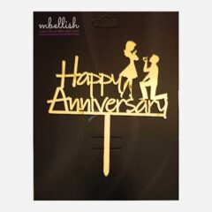 Happy Anniversary Arcrylic Cake Topper Couple, Size – Medium