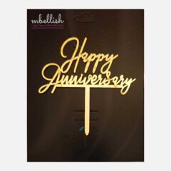 Happy Anniversary Arcrylic Cake Topper, Size – Medium