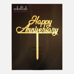 Happy Anniversary Arcrylic Cake Topper, Size – Medium