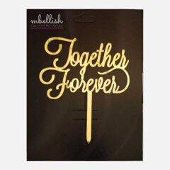 Together Forever Arcrylic Cake Topper Heart, Size – Medium