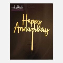 Happy Anniversary Arcrylic Cake Topper, Size – Medium