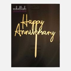 Happy Anniversary Arcrylic Cake Topper, Size – Medium