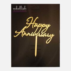 Happy Anniversary Arcrylic Cake Topper, Size – Medium