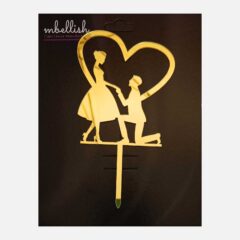 Couples Arcrylic Cake Topper, Size – Medium