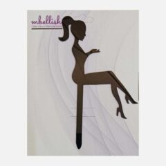 Women Arcrylic Cake Topper, Size – Medium